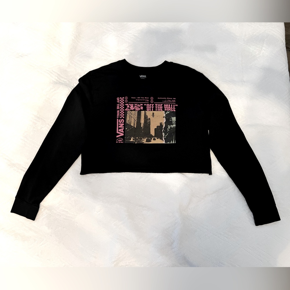 Set Of 3. Vans Women’s Crop Long Sleeves Tee. One Size Small and Two X-Small.